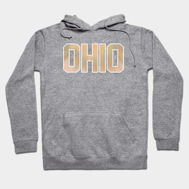 Ohio. Pastel Tie Dye Hoodie by maccm